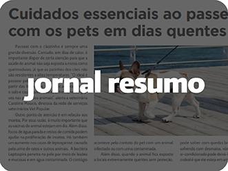 Vet Popularsaiu Na Midia 2021 Jornal Resumo Cuidados Especiais Ao Passear Com Pets